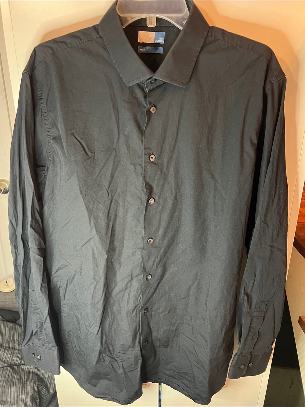 14th & Union black dress shirt.